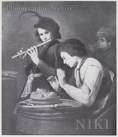 Musicians by a Brazier in an Interior