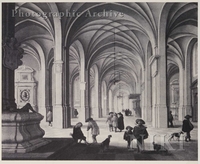 Interior of a Church with Numerous Figures