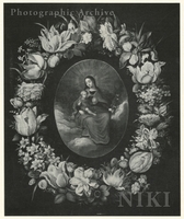 Madonna and Child Surrounded by a Garland of Flowers