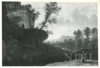 Rocky River Landscape with a Cave-dwelling and Figures in the Foreground