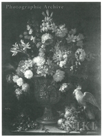 Still Life of Flowers in Golden Urn