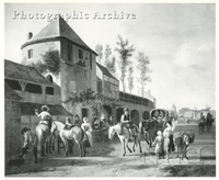 Travellers Resting in Front of an Inn