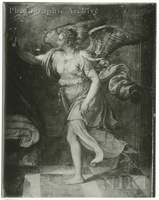 Annunciation : [right half, detail of angel Gabriel]