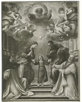 Allegory of the Double Trinity with Saint Thomas of Aquinas and Saint Philip Neri