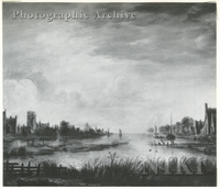 River Landscape with a Town