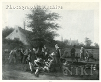 Peasants Carousing before a Tavern