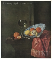 Still Life with Oranges and Lemons in a Porcelain Bowl, Oranges on a Pewter Dish and Rummers on a Table Covered with a Red Cloth