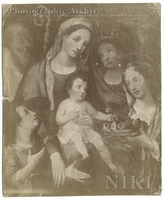 Virgin and Child with a Bishop, Saint Catherine, Another Female Saint and a Donor