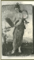 Allegorical Figure : [Woman Holding a Mirror]