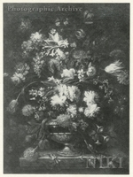 Roses, Carnations and Other Flowers in a Vase