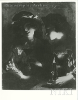 Two Figures with Candle