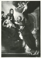 Mary Hands Over a Rosary to Saint Dominic